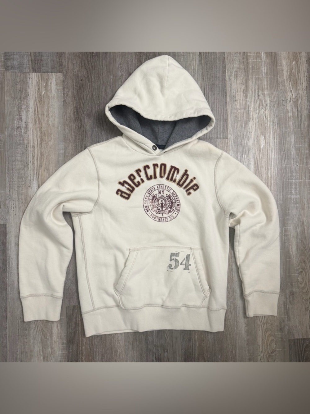 Abercrombie & Fitch Heavyweight Hooded Pullover Sweatshirt-size XL *YTK Vintage*